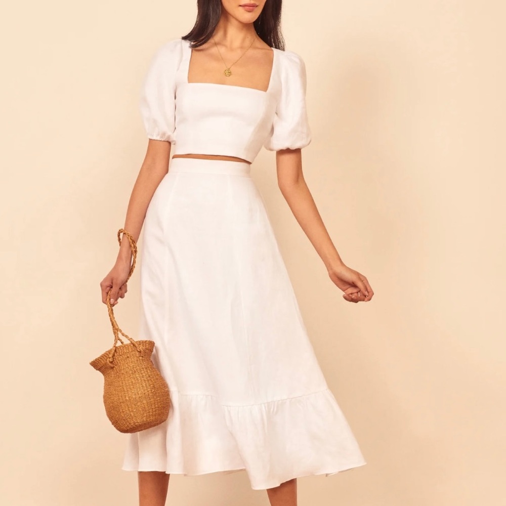 Reformation Yucca Linen Two Piece